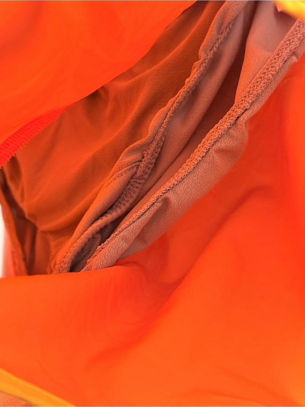 Nike Dri-FIT Tempo Running Shorts Orange White Mesh Lined Women’s XS